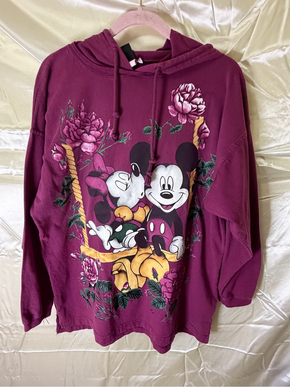 Vintage 90’s Disney Mickey Minnie Hoodie S Mickey Unlimited Jerry Leigh USA